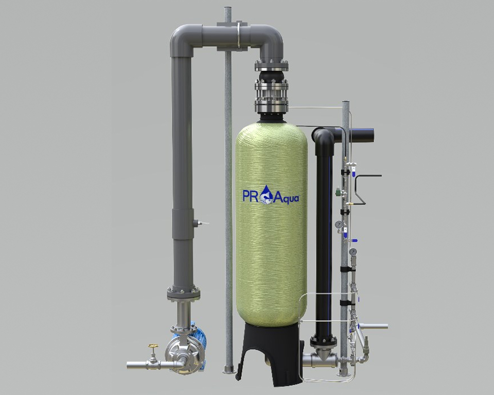 PR Aqua's Fiberglass Pressurized Packed Column (PPC)