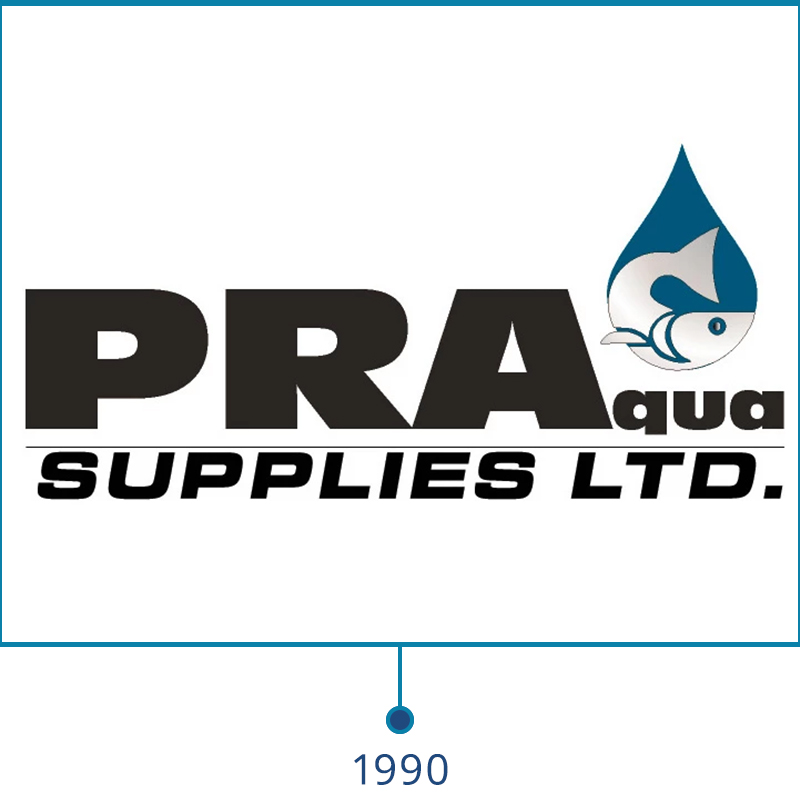Pacific Rim Aqua Supplies changes its name to PR Aqua Supplies Ltd. in 1990