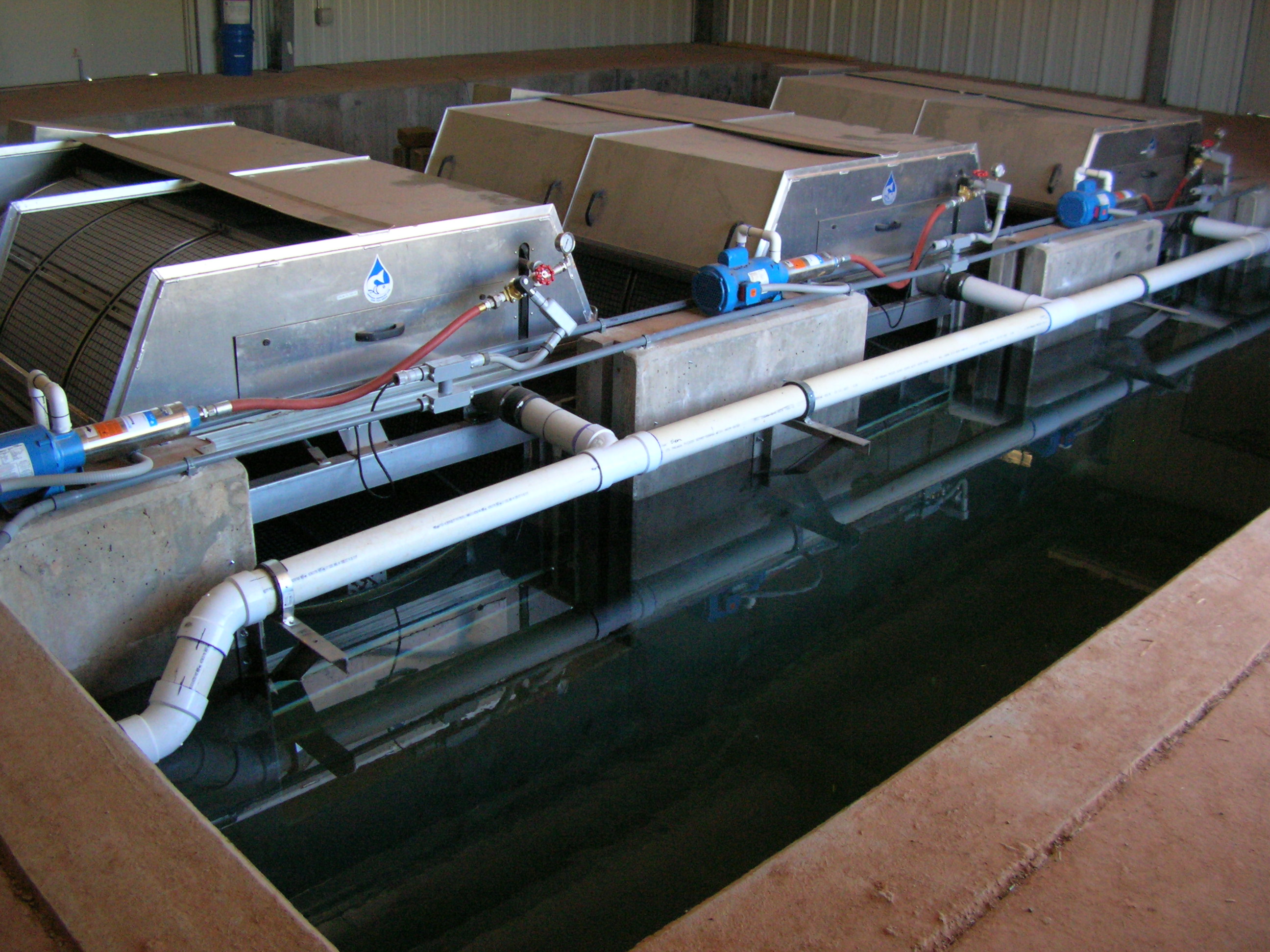 Fish hatchery systems at the Dan Speas Fish Hatchery